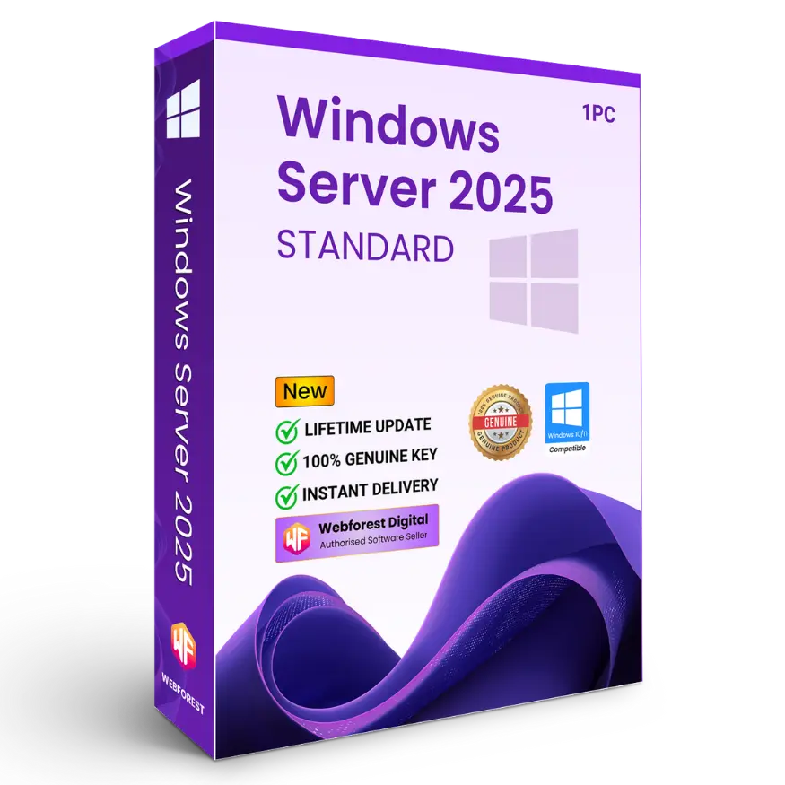 Windows Server 2025 Standard 1PC Retail Online Key